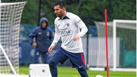 Lionel Messi volvió a entrenar con sus compañeros del PSG