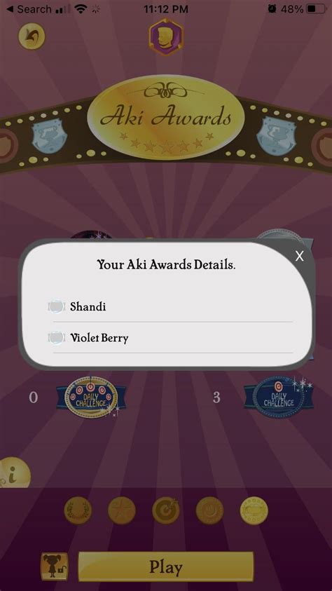 My awards so far : r/Akinator