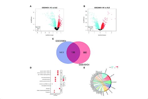 Identification And Functional Enrichment Of Degs A Volcano Plot Of Download Scientific