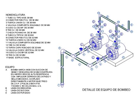 Equipo De Bombeo En Autocad Descargar Cad Gratis 6865 Kb Bibliocad