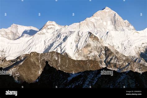 View Of Mount Makalu M From Kongma La Pass Way To Everest Base