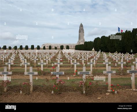 Memorial Crosses At Douaumont Ossuary Verdun France Stock Photo Alamy