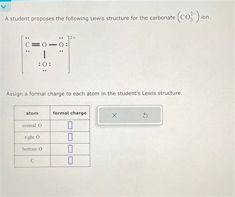 Solved A student proposes the following Lewis structure for | Chegg.com