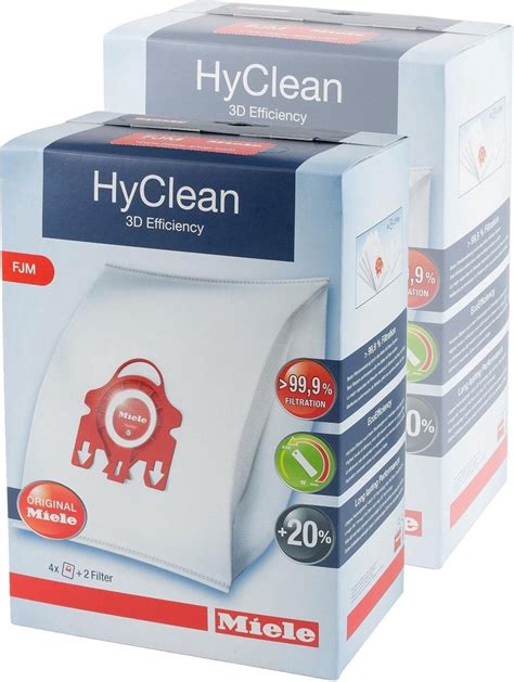 Miele HyClean 3D Efficiency FJM - Stofzuigerzakken - 2 pack - 8 stuks ...