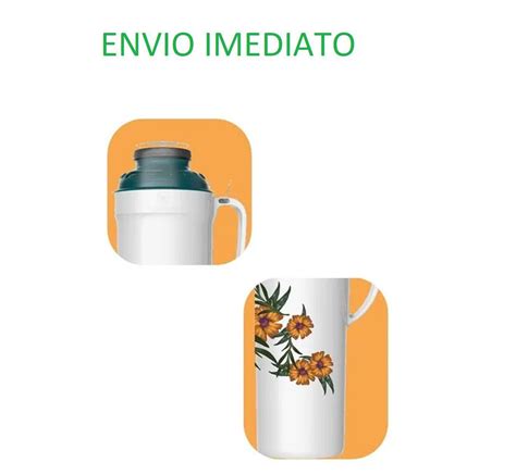 Garrafa T Rmica Verde Floral Termolar Versatile Litro Garrafa