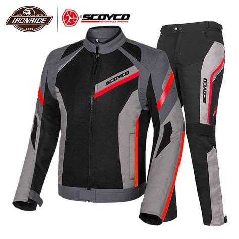 Clearance Scoyco Motorcycle Jacket Protective Gear Men Moto Off Road