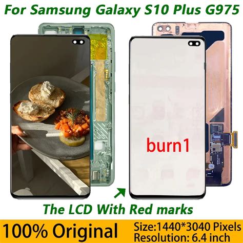 Original Frontal S10 Plus Display For SAMSUNG Galaxy S10 Plus Lcd