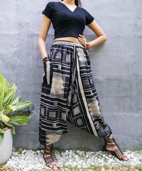 Harem Pants Women Hippie Clothes Boho Clothing Festival Pants Etsy