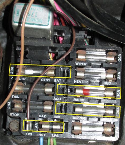 1970 Chevelle Fuse Block Diagram