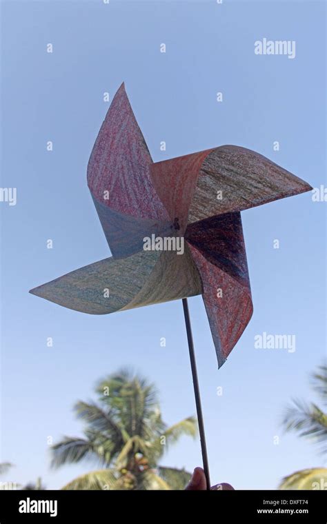 paper wind wheel stock photo alamy