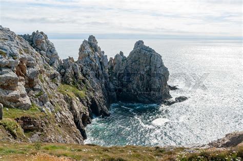 Pointe De Pen Hir In Brittany Stock Image Colourbox