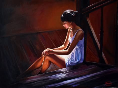 loneliness painting  serghei ghetiu jose art gallery
