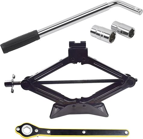 Amazon Scissor Jack For 4 400 Lbs Auto Car Tire Jack Tool Kit With