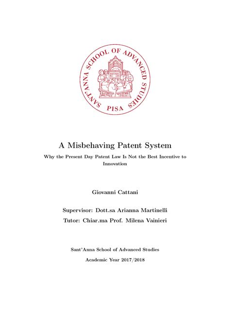 Patents and the patent systems: a review - Docsity