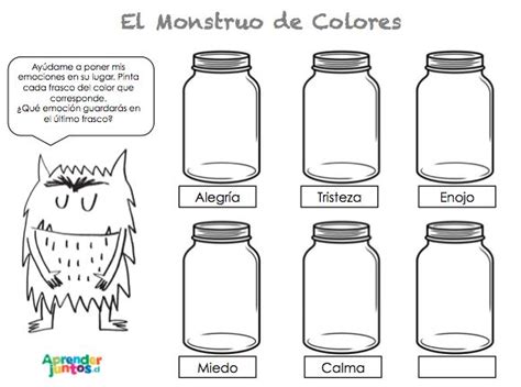 El monstruo de colores: personajes y actividades