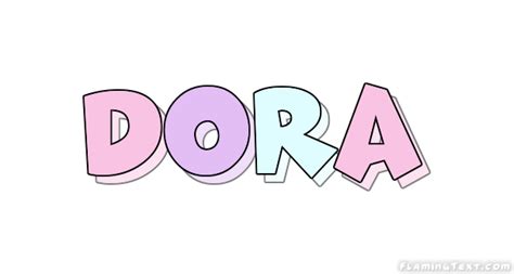 Dora Logotipo Ferramenta De Design De Nome Grátis A Partir De Texto