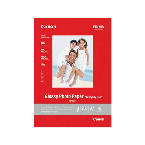 Office Supplies Canon Glossy Photo Paper A4 Pk 20