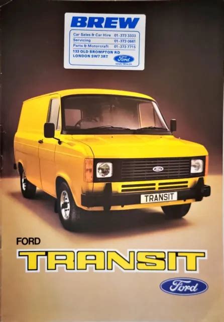 Ford Transit Mk2 Brochure 1979 Fb661 £1175 Picclick Uk