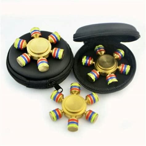 Jual Six Axes Metal Brass Hand Spinner Shopee Indonesia