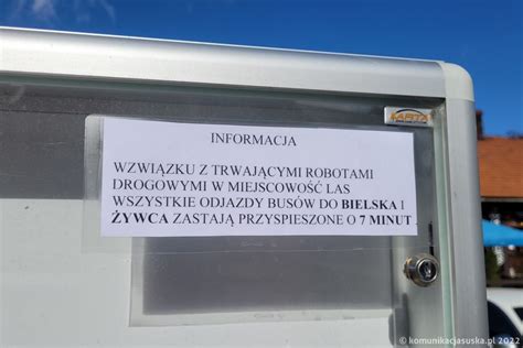 Tymczasowa Zmiana Godzin Odjazd W Bus W Z Suchej Besk Do Ywca I