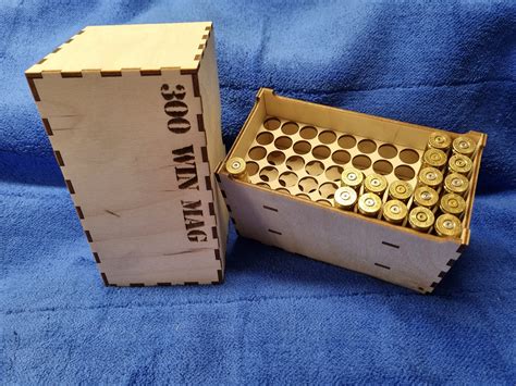 300 Win Magnum Ammo Ammunition Box Crate Laser Cut File For 300 Win