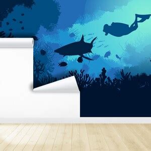 Underwater World Kids Wallpaper & Undersea Wall Mural Sea Ocean Peel ...