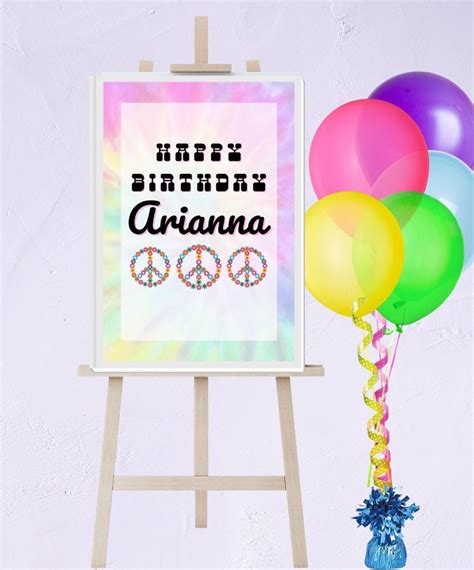 Editable, Printable Happy Birthday Poster - Etsy