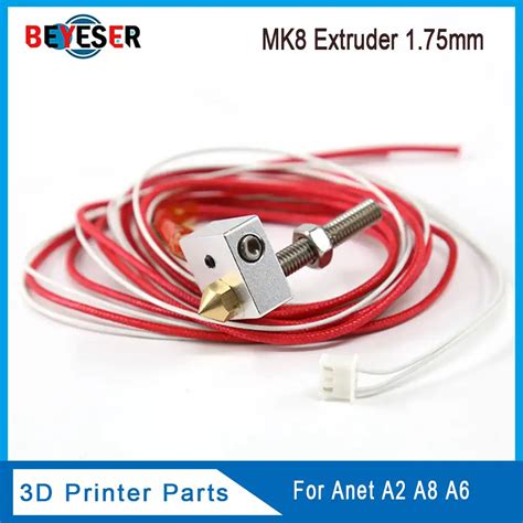 DIY Hot End Kit Mm Nozzle Mm Extruder Throat V Heater Thermistor Aluminum Heater Block