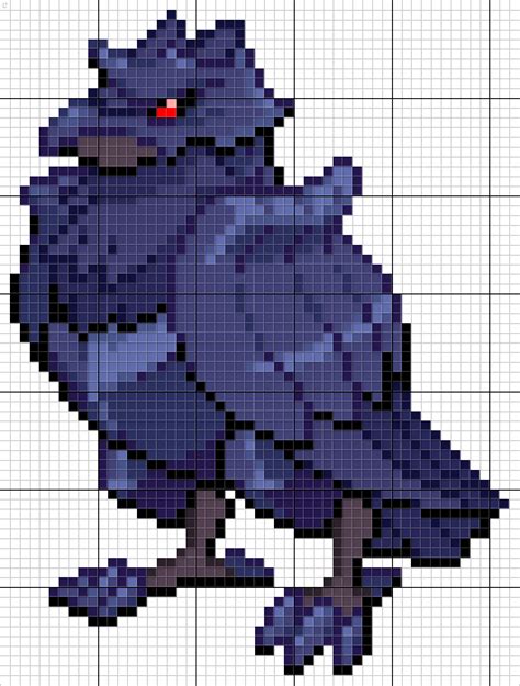 Corviknight Pokemon Pixel Art Pattern Artofit