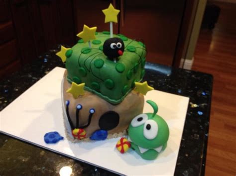 Cut The Rope Cake--Om Nom Cake - CakeCentral.com