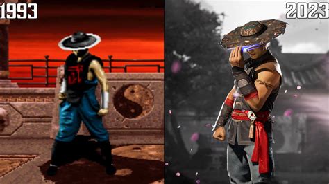 Kung Lao All Victory Poses Evolution Mortal Kombat 2 12 1993 2023