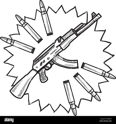 Ak 47 Gewehr Stock Vektorgrafiken Kaufen Alamy