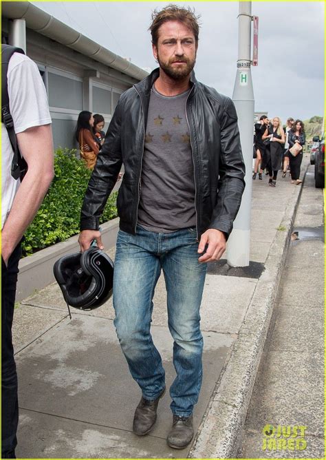 Gerard Butler Arrives At The Ellery Fashion Show Mercedes Benz Fashion