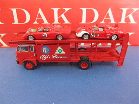 Set Modellini Fiat Bisarca Alfa Romeo Alfa Personaggi