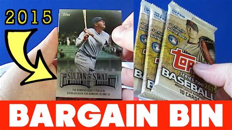 Baseball Card Bargain Bin 1 50 TOPPS Packs 2015 Babe Ruth Sandy Koufax