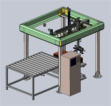 一种门框式机械手自动上下料装置3D模型下载 三维模型 SolidWorks模型 制造云 产品模型