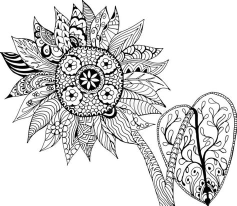 Coloriage Beaux Tournesols télécharger et imprimer gratuit sur