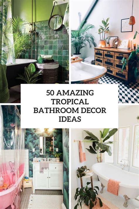 50 Amazing Tropical Bathroom Décor Ideas - DigsDigs