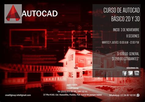 Curso De Autocad B Sico D Y D Inicio Martes De Noviembre Lunes Y