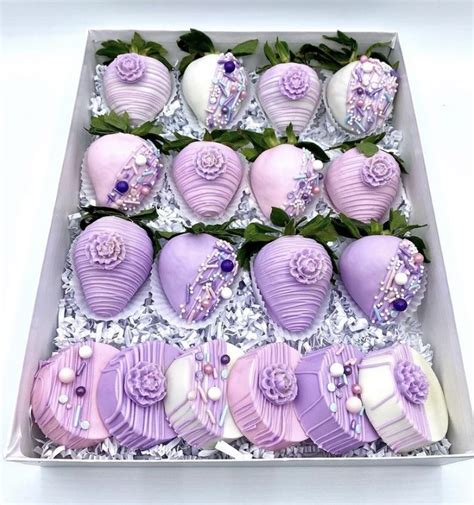 Purple And Grey Chocolate Covered Strawberries Artofit