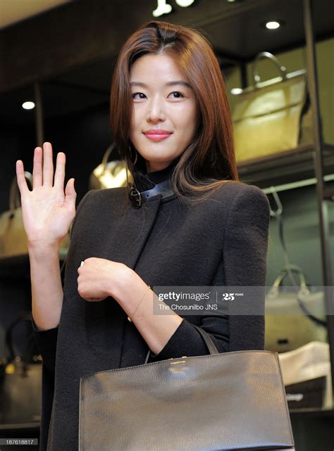 Jeon Ji-Hyun attends the rouge & lounge store renewal opening at