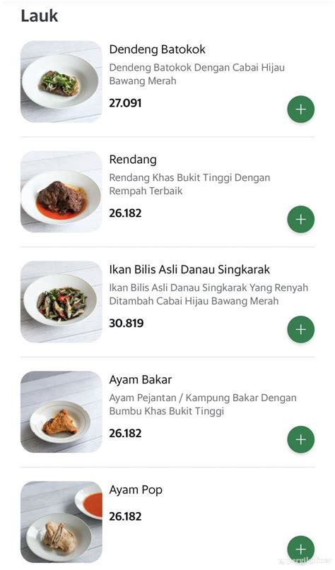 Selalu Diperbarui Menu Padang Jaya Tebet