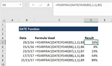 Date Function Formula How To Calculate Dates In Excel