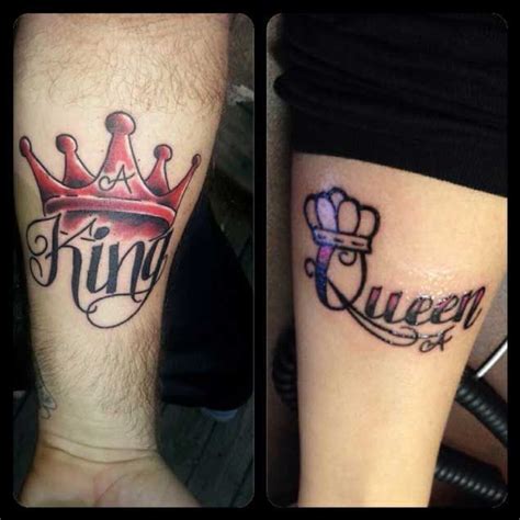 Matching Tattoos King And Queen