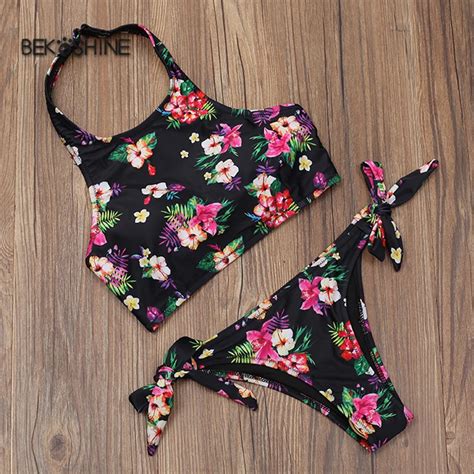 Swimwear 2017 New Sexy Women Bikini Set Print Swimsuit Pad Bikinis