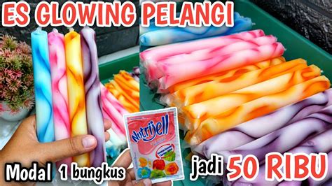 1 Bungkus Nutrijell Jadi 50 Ribu Resep Es Glowing Pelangi Cantik Dan