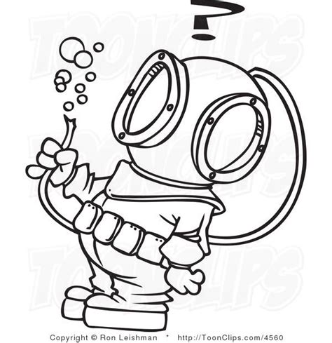 Cartoon Black And White Line Drawing Of An Astronaut Blowing Bubbles