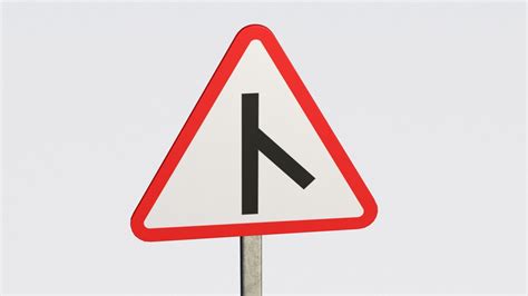 3d Model Right Intersection Road Sign Turbosquid 2116117