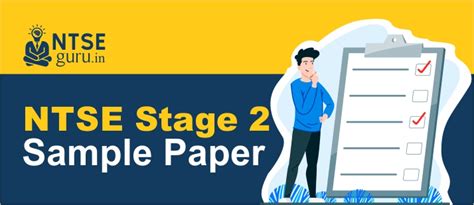 Ntse Stage 2 Sample Papers Mat And Sat Ntse Guru