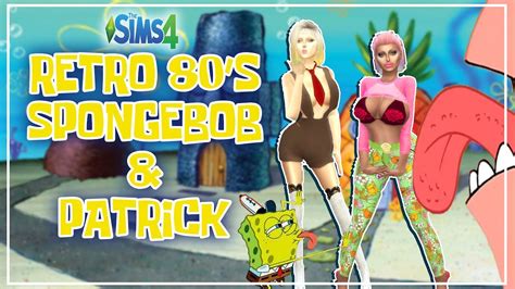 Hot Retro 80 S Spongebob And Patrick Ts4 Create A Sim Female Humans Youtube